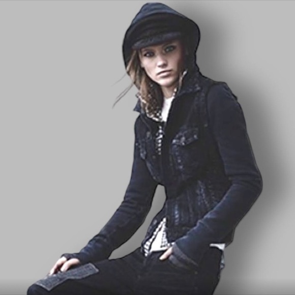 Citizens of Humanity Denim Hoodie Hybrid Jacket - Picture 11 of 11